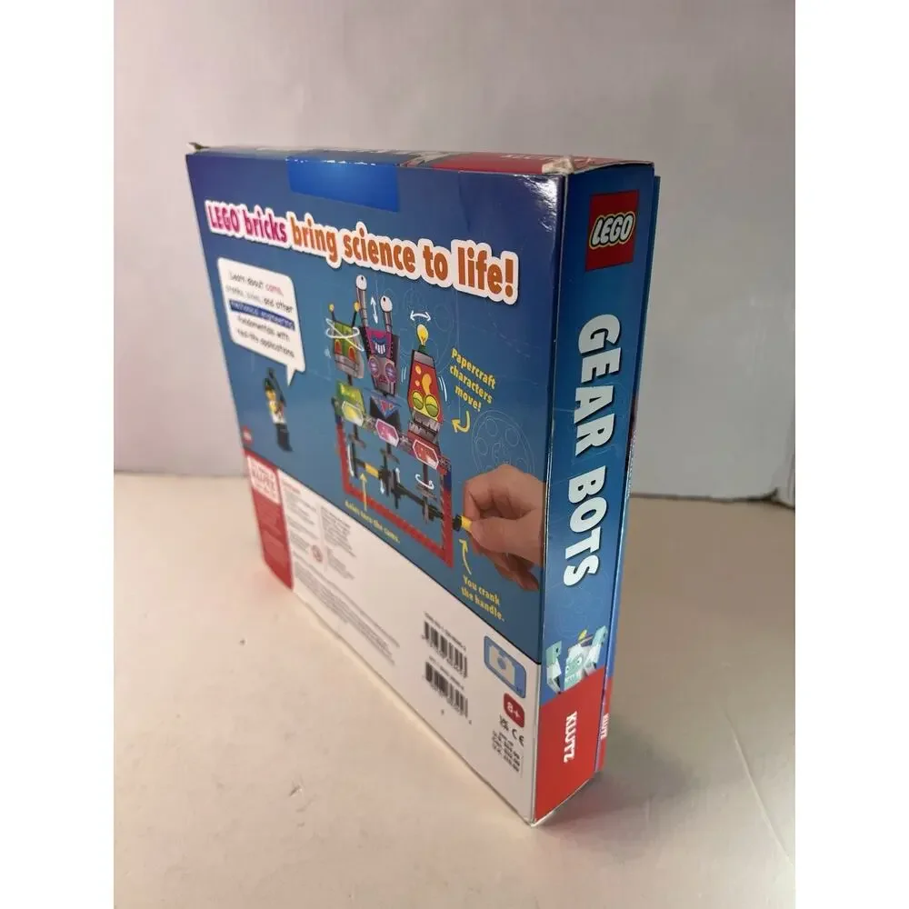 LEGO Gear Bots Klutz STEM Science Activity Book Kit Complete 62 PCs New In Box!!